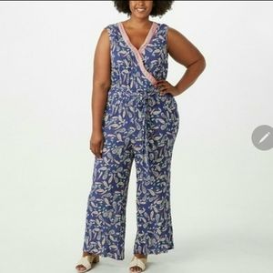 Plus Size 20 Paisley Jumpsuit, Romper full length, new
